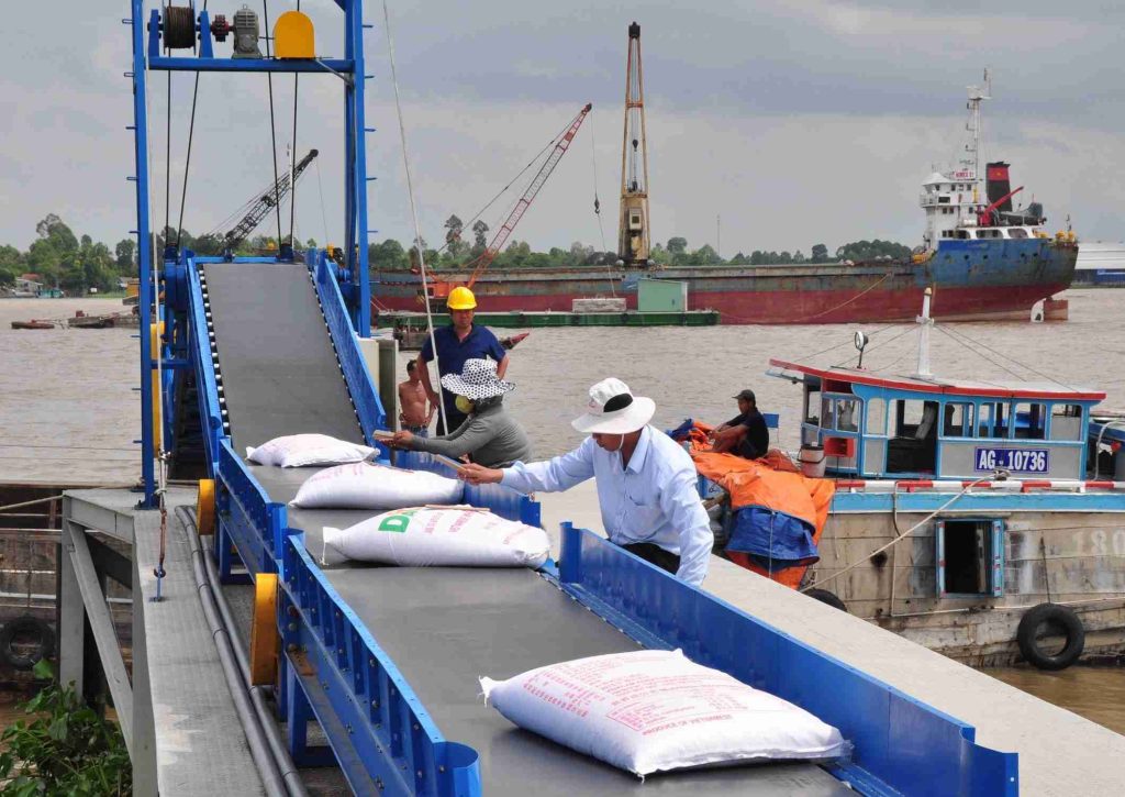 xuất khẩu gạo bằng đường biển