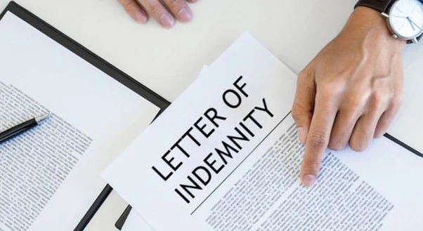 Letter of Indemnity
